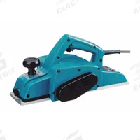 MAKITA Corded Hand Planer: Flat, 120V AC, 7.5 A, 4 3/8 in Blade Wd, 1/16 in Cutting Dp, 16,000 RPM (MPN 1912B). Key specifications — attr216859: 120V AC; attr306455: Steel; attr216833: MAKITA.
