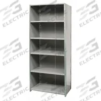HALLOWELL Metal Shelving: Standalone, Heavy-Duty, 36 in x 12 in, 84 in Overall Ht, 6 Shelves (MPN F7521-12HG). Key specifications — Assembled: Unassembled; Shelving Material: Steel; Frame Material: Steel; Color: Gray; Brand: HALLOWELL.