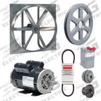 Exhaust/Supply Fan: Belt Drive, 48 in Blade, 2 hp, Open Dripproof, 115/208-230V AC, 1 ph (MPN 7AR42). Key specifications — Brand: DAYTON; Motor Enclosure: Open Dripproof; Nameplate Voltage: 115/208-230V AC; Enclosure Design: Open Dripproof Motor.