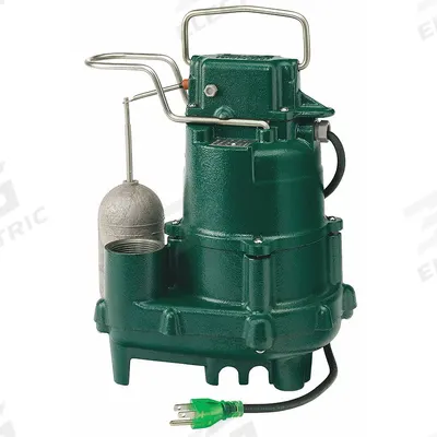 ZOELLER Submersible Sump Pump: 1/2 hp, 115V AC, 68 gpm Flow Rate @ 10' of Head - General Purpose Submersible Sump Pumps