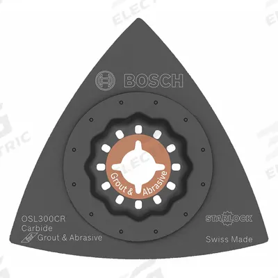 BOSCH Oscillating Scraper Blade: 3 in Blade Wd, 3 in Blade Lg, Carbide Grit - Starlock Mounted Blades