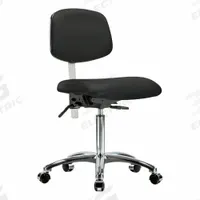 Cleanroom Task Chair: Vinyl, Armless, Ht Range 21 1/2 in to 29 in, 18 1/2 in Seat Wd, 17 in Seat Dp (MPN BR-NCR-VMBCH-CR-T0-A0-NF-CC-8540). Key specifications — Foot Support: No; Back Tilt Backward: 13.5°; Back Tilt Forward: 10.5°; Base Material: Aluminum; Brand: APPROVED VENDOR; Product Type: Cleanroom Task Chair; Cleanroom Class: ISO 5; ESD-Safe: Not ESD Safe.