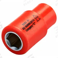 ITL Insulated Socket: 1/4 in Drive Size, 11 mm/7/16 in Socket Size, 1 5/8 in Overall Lg, 6-Point (MPN 07214). Key specifications — attr1204321: Not Tether Capable; attr1204320: Chrome; attr1204316: ITL.