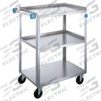 LAKESIDE Utility Cart: Open, 300 lb Max Load Capacity, 3 Shelves, 32 1/8 in Overall Ht (MPN 311). Key specifications — NSF Certified: No; Brand: LAKESIDE; Caster Type: (4) Swivel; Enclosed/Open/Partially Enclosed: Open; Color: Silver; Finish: Stainless Steel; Material: Stainless Steel; Product Type: Utility Cart.