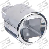 WESTWARD Socket Adapter: 1 in Output Drive Size, Square, 2 7/16 in Overall Lg, Chrome (MPN 45J216). Key specifications — attr1204997: Square; attr1205006: WESTWARD; attr1204986: Chrome; attr1205002: Locking Not Included.