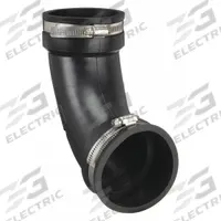 FERNCO Flexible Pipe Elbow: PVC, For 1 1/2 in Pipe, Iron/PVC/Steel, 6 9/16 in Overall Lg (MPN QL-150). Key specifications — attr1286800: Above Ground; attr1281541: PVC; attr1253455: FERNCO; attr1253479: Stainless Steel; attr1253488: PVC.