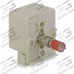 SCHNEIDER ELECTRIC Lamp Module: 30 mm Size, Red, LED, 120 V AC Rating, No Transformer (MPN 9001KM38LR). Key specifications — Compatible Operator: Selector Switch; Compatible with Series: 9001SK; Terminal Connection Type: Screw Clamp Terminals; Brand: SCHNEIDER; Manufacturer Part Number: 9001KM38LR; Includes Bulb: Bulb Included.