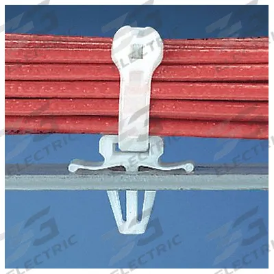 PANDUIT Arrowhead Mount with Wings: 0.2 in Slot Wd, 0.06 in Slot Ht, Natural, 0.37 in Wd - Cable Tie Push Mounts