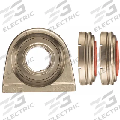 NTN Pillow Block Bearing: 1 in Bore Dia, Stainless Steel - Food-Grade Tapped-Base Pillow Block Ball Bearings