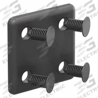 End Cap: 10 Series, Inch, 2 in x 1/8 in x 2 in, Black, ABS, Dust Cover, Matte, Quad, 2 PK (MPN 2028-2). Key specifications — Finish: Matte; Product Type: End Cap; Material: ABS; Includes Fasteners: Yes; Manufacturer Part Number: 2028-2; Cover Type: Dust Cover; Brand: 80/20; System of Measurement: Inch.