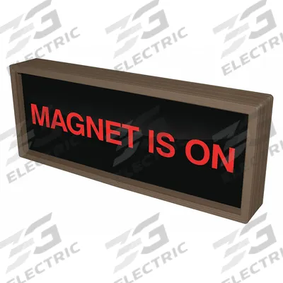 TAPCO Custom Backlit Sign: Magnet Is On (MPN 140067) - Safety