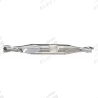 APPROVED VENDOR Square End Mill: Carbide, TiCN Coated, Double End, 2 Flute, 1/4" Mill Dia, 5/8" LOC (MPN 237-001042)