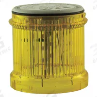 EATON Tower Light Module: Flashing, 110/120V AC, Yellow, 73 mm Overall Dia, 3 in Overall Ht, SL4 (MPN SL7-BL120-Y). Key specifications — Brand: EATON; Compatible with Series: SL4; Lens Color: Yellow; Operating Voltage: 110/120V AC; Manufacturer Part Number: SL7-BL120-Y.
