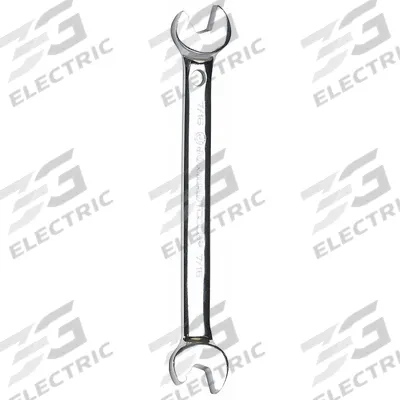 JONARD TOOLS Open End Wrench: Alloy Steel, Chrome, 7/16 in Head Size, 6 1/2 in Overall Lg - SAE, Double End, Open End Wrenches