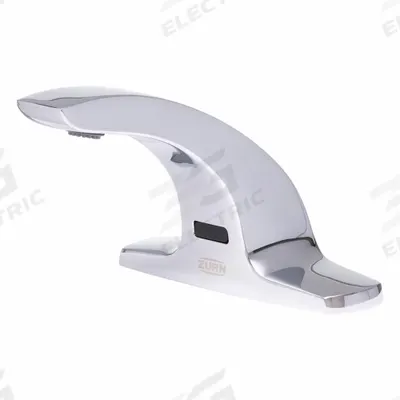 ZURN Kitchen and Bathroom Sensor Faucet: AquaSense, Brass, Chrome Finish, Single-Post - Single-Post Sensor Bathroom Faucets
