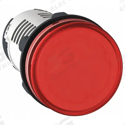 SCHNEIDER Pilot Light: 22 mm Panel Mounting Hole Dia, LED, Red - LED Indicator Pilot Lights