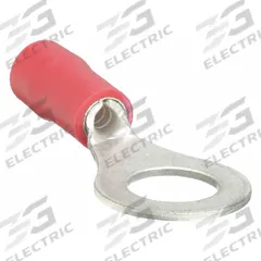 GRAINGER Ring Terminal: Red, Vinyl Insulation, #4 Stud Size, 22 AWG to 16 AWG Wire Sizes, 600 V (MPN 24C920). Key specifications — attr1308027: GRAINGER.