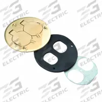 WIREMOLD Floor Box Cover: Round, Gold, Brass, Brushed, 4 1/4 in Dia. x 1/4 in H (MPN 895T). Key specifications — Brand: WIREMOLD; Color: Gold; Cover Shape: Round; Finish: Brushed; Material: Brass.