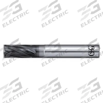 OSG Roughing End Mill: Carbide, WXL Coated, 4 Flute, 1/4" Mill Dia, 1/2" LOC - Fast-Cutting Corner-Chamfer Carbide Roughing End Mills for Hardened Materials