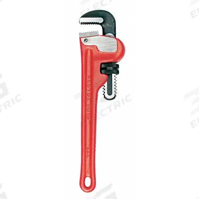 PROTO Pipe Wrench: Cast Iron, 3 1/2 in Jaw Capacity, Serrated, 18 in Overall Lg - Straight Pipe Wrenches