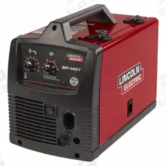 LINCOLN ELECTRIC MIG Welder: SP-140T, MIG Pack. Key specifications — Input Voltage (Nominal) (Merch - Table Column, Filters): 120V; Max. Wire Diameter: 0.035 in (Solid).