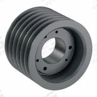 APPROVED VENDOR V-Belt Pulley: 5V630, 6 Groove, 6.3 in OD, Bushed Bore, SK, For 5V/5VX Belt Section (MPN 65V630SK). Key specifications — Pulley Industry Number: 5V630; Pitch Diameter: 6.3 in (5V); For Belt Section (broad, with similar types): 5V or 5VX.