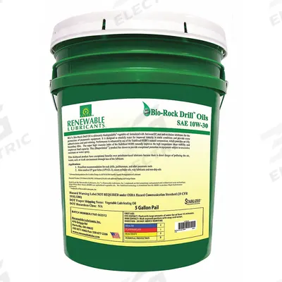 RENEWABLE LUBRICANTS Air Tool Oil: Synthetic, -27°F Min. Op Temp., 521°F Max. Op Temp. - Air Tool Lubricants