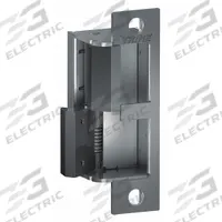 TRINE Electric Door Strike: 1 1/4 in Wd, 4 7/8 in Ht, Cylindrical/Mortise, Stainless Steel (MPN 4100DBDL-32D-LH). Key specifications — Brand: TRINE; Input Voltage: 24V AC/DC; Performance Duty Rating: 1 - Heavy Duty; Strike Type: Mortise.
