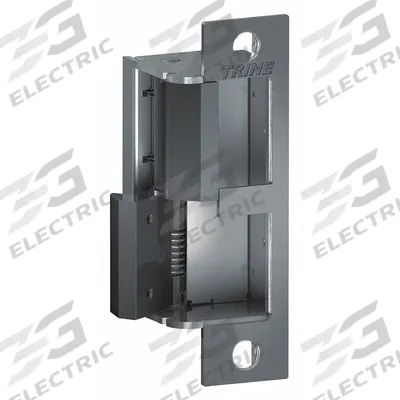 TRINE Electric Door Strike: 1 1/4 in Wd, 4 7/8 in Ht, Cylindrical/Mortise - Combination Cylindrical & Mortise Electric Strikes