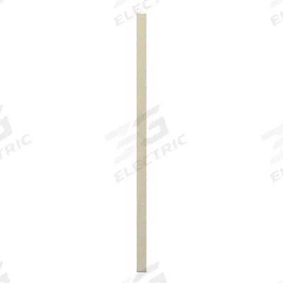 ASI GLOBAL PARTITIONS Partition Column: Plastic Polymer, Pebble, Cream, 82 in Ht, 3 in Wd - Pilasters for Bathroom Partitions