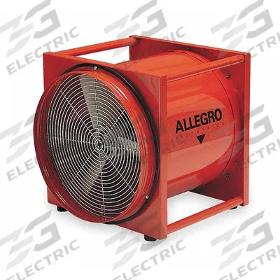 ALLEGRO Confined Space Fan: 115V, 16 in Duct Dia, 1/2 hp Horsepower - Axial Fans & Blowers