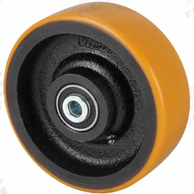 APPROVED VENDOR Caster Wheel: 6 in Wheel Dia., 2 in Wheel Wd, Polyurethane - Polyurethane Tread on Steel Core Wheels