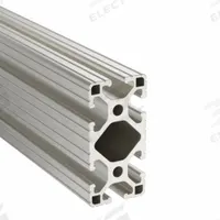 T-Slot Framing System: 15 Series, 8 ft Lg, 1 1/2 in x 3 in, Silver, Double, Grooved, 6 Slots (MPN 1530-96). Key specifications — System of Measurement: Inch; Finish: Anodized; Product Type: T-Slot Profile; Material: Aluminum; Yield Strength: 35,000 psi; Manufacturer Part Number: 1530-96; Brand: 80/20.