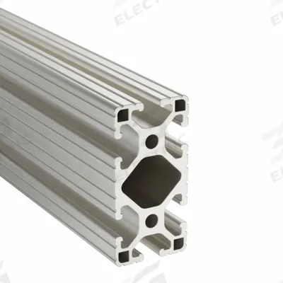 80/20 T-Slot Framing System: 15 Series, 8 ft Lg, 1 1/2 in x 3 in, Silver, Double - Rectangular Grooved Inch Profiles
