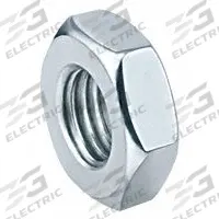 SPEEDAIRE Jam Nut: Threaded Nut Mount Type, Fits 7/16 in_9/16 in Bore Dia, 3/8 in Overall Lg, Steel (MPN JM-02). Key specifications — attr947439: JM-02; attr947448: Steel; attr1171502: Jam Nut.