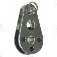 RONSTAN Pulley Block: Fixed, Pulling, 990 lb Working Load Limit, 1/8 in Compatible Rope Dia, Bolt-On (MPN RF418C). Key specifications — Product Type: Pulley Block; Brand: RONSTAN; Compatible Rope Type: Wire Rope; Pulley Type: Fixed; Attachment Type: Bolt-On; Operation: Pulling; Bearing Type: Sleeve; Finish: Plain.