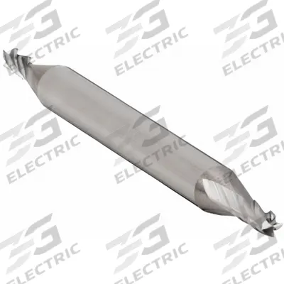APPROVED VENDOR Square End Mill: Carbide, Double End, 4 Flute, 7/64" Mill Dia, 3/16" LOC - Double-End Carbide Square End Mills