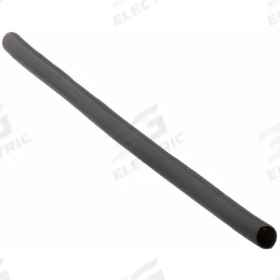 INSULTAB Heat Shrink Tubing, Food Grade: 0.5 in I.D. Before Shrinking, 6 in Lg, Black - Food Grade Heat Shrink Tubing