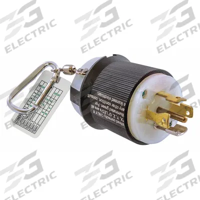 HUBBELL WIRING DEVICE-KELLEMS Circuit Tester: 0.5 V AC to 208 V AC, L21-20P, CAT I 120/208V - Receptacle Testers