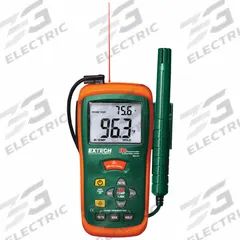 EXTECH Relative Humidity Meter: Cabled, Ambient Temp/Relative Humidity/Surface Temp/Wet Bulb Temp (MPN RH101). Key specifications — attr1107597: EXTECH; attr1134764: Not Included.