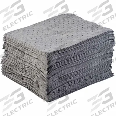 BRADY SPC ABSORBENTS Sorbent Pad: 21 oz Volume Absorbed Per Pad, Polypropylene, Perforated - Sorbent Pads