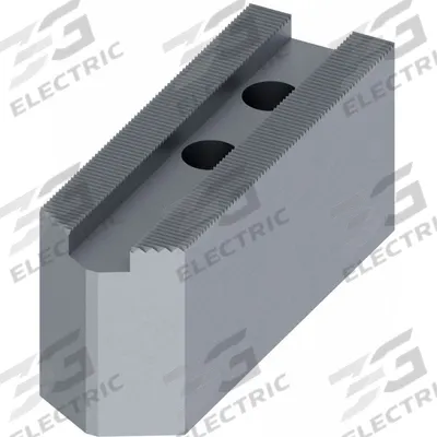 ABBOTT WORKHOLDING PRODUCTS Lathe Jaw: Pointed, Serrated, Steel, For 6 in Chuck, 2 in Ht - Pointed Serrated Lathe Jaws