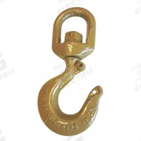 CROSBY Slip Hook: 44,000 lb Working Load Limit, 100 Hook Grade, Alloy Steel, 1 1/2 in Material Thick (MPN 1048889). Key specifications — Color: Gold; Brand: CROSBY; Visual Indicator Markings: Deformation & Max Angle.