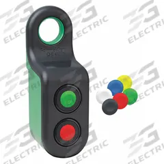 SCHNEIDER ELECTRIC Wireless Handy Box Kit: XB5R (MPN ZBRM22BA0). Key specifications — Manufacturer Part Number: ZBRM22BA0; Series: XB5R; Features: 1 Transmitter with Maintained Action (Top); Compatible Product Type: Wireless Transmitters; Color: Green; Brand: SCHNEIDER.