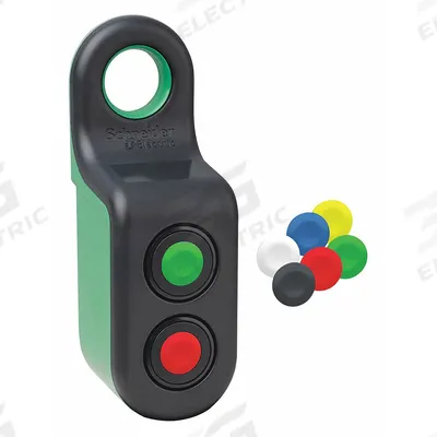 SCHNEIDER Wireless Handy Box Kit: XB5R (MPN ZBRM22BA0) - Non-Illuminated Handy Box-Enclosed Push Buttons with Transmitters