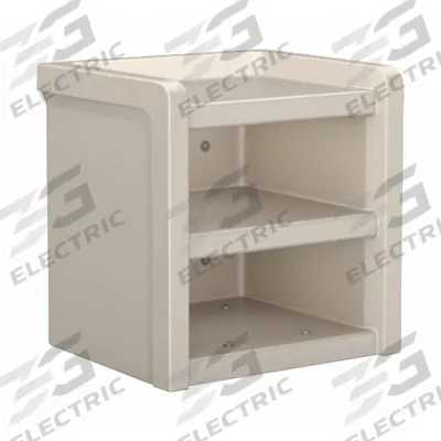 CORTECH Nightstand: Stone Gray, 21 1/2 in Overall Ht, 21 in Overall Wd, 18 in Overall Dp - Nightstands