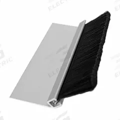 AMERICAN GARAGE DOOR SUPPLY Brush Seal: 45° Angle, Polypropylene, 1 1/3 in Brush Lg, 94 in Holder Lg (MPN BP4125-94). Key specifications — Brush Material: Polypropylene; Includes: Galvanized Self-Drilling Mounting Screws; Width Type: Single; Brand: AMERICAN GARAGE DOOR SUPPLY.