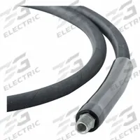 Hydraulic Hose Assembly: 1/4 in ID, NPTF x NPTF, 6 ft Lg, Black, 1/4 in x 1/4 in Fitting Size (MPN CS1414). Key specifications — Hose Color: Black; Hose Tube Material: Rubber; Fitting Type: NPTF x NPTF; Manufacturer Part Number: CS1414; Brand: BVA HYDRAULICS.