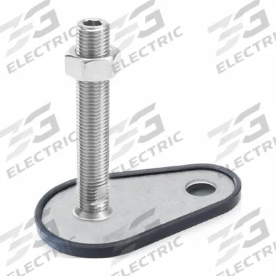 JW WINCO Male-End Leveling Mount: Swiveling Stud, 5/8"-11 Thread Size - Non-Skid Male Leveling Mounts