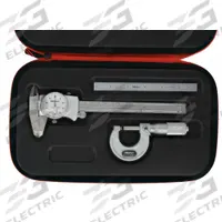 MITUTOYO Precision Measuring Tool Kit: 4 Pieces, Dial Caliper, 0 in to 6 in Caliper Range (MPN 64PKA283). Key specifications — attr1182219: MITUTOYO; attr1182229: Dial Caliper; attr1182230: 0 in to 6 in; attr1182232: 0 in to 1 in; attr1182234: No; attr1182252: 1 in; attr1182254: 0 in; attr1182258: (1) Case.